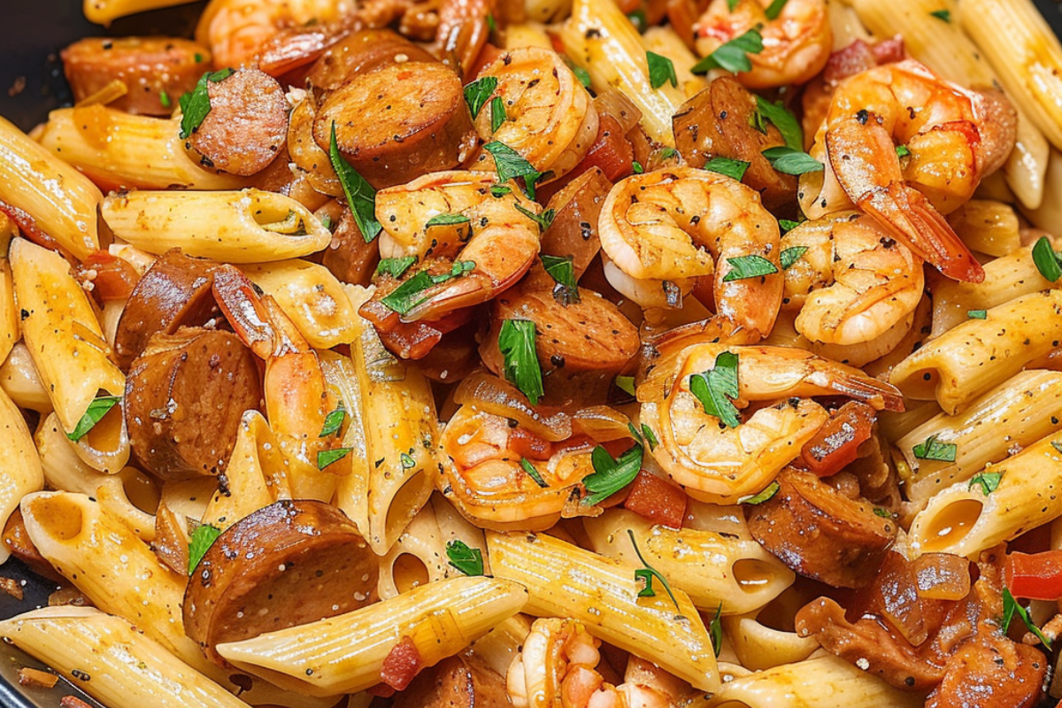 Cajun Shrimp and Sausage Pasta