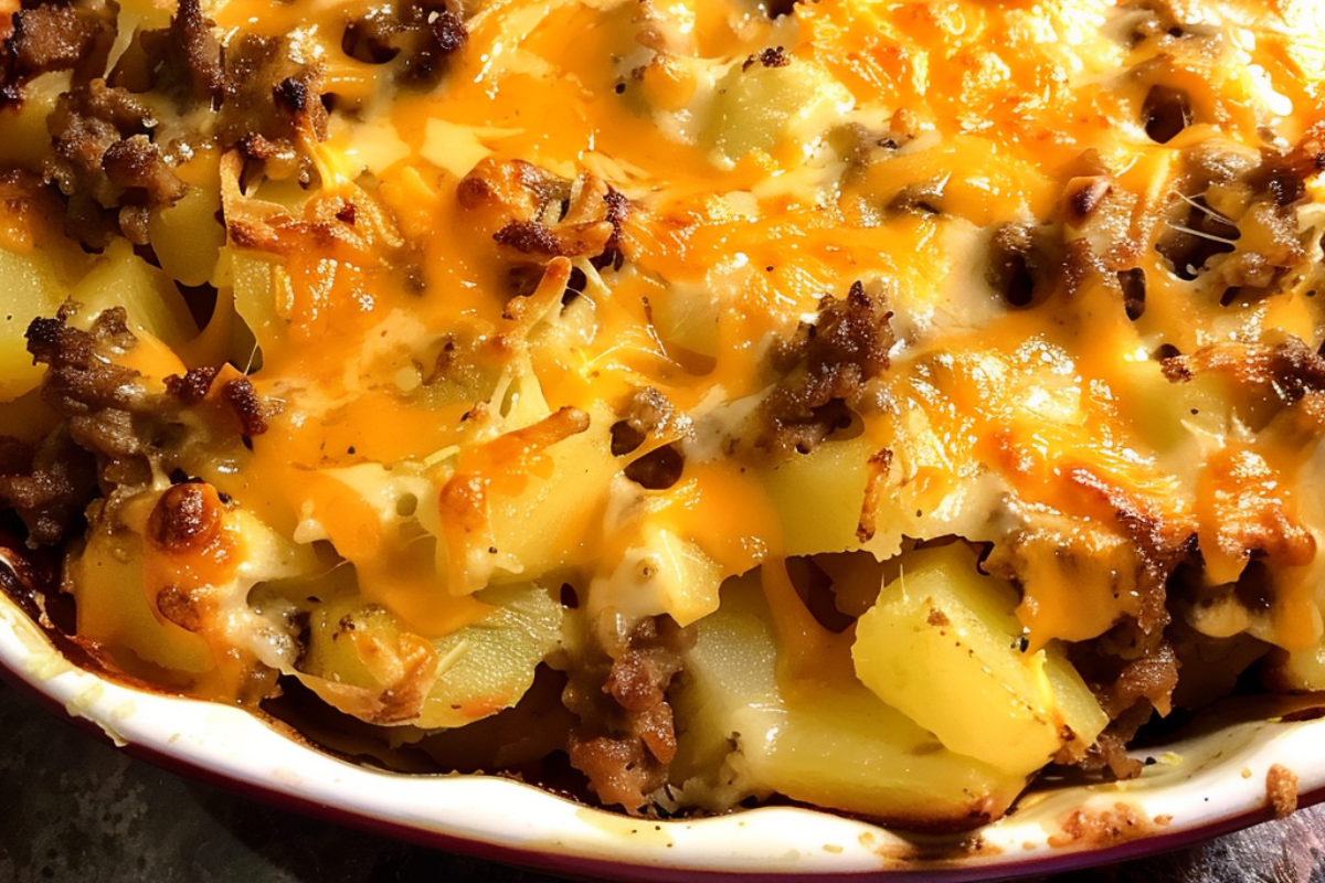 Cheesy Ground Beef and Potatoes