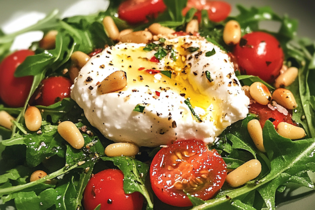 Burrata and Pine Nut Salad